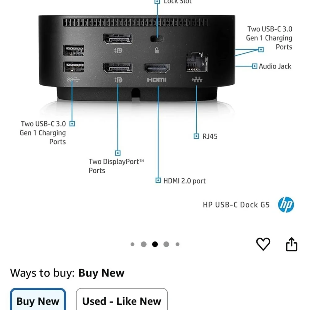 HP Black Media Streaming Device with Power Adapter